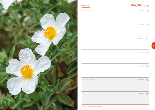 Royal Horticultural Society 2027 A5 Diary