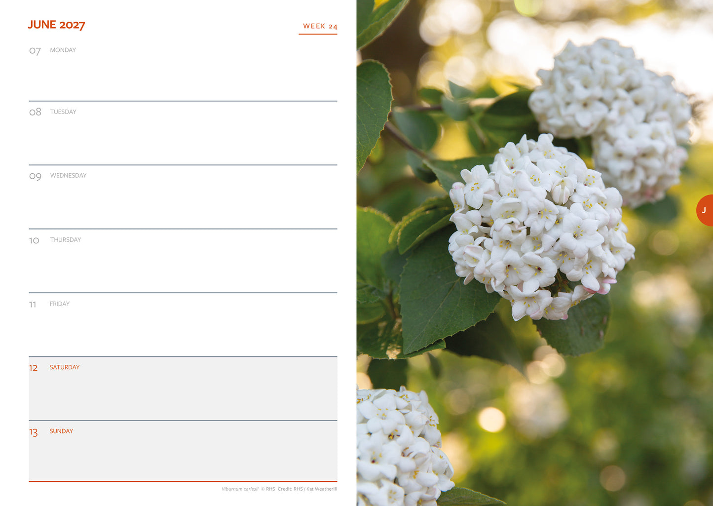 Royal Horticultural Society 2027 A5 Diary