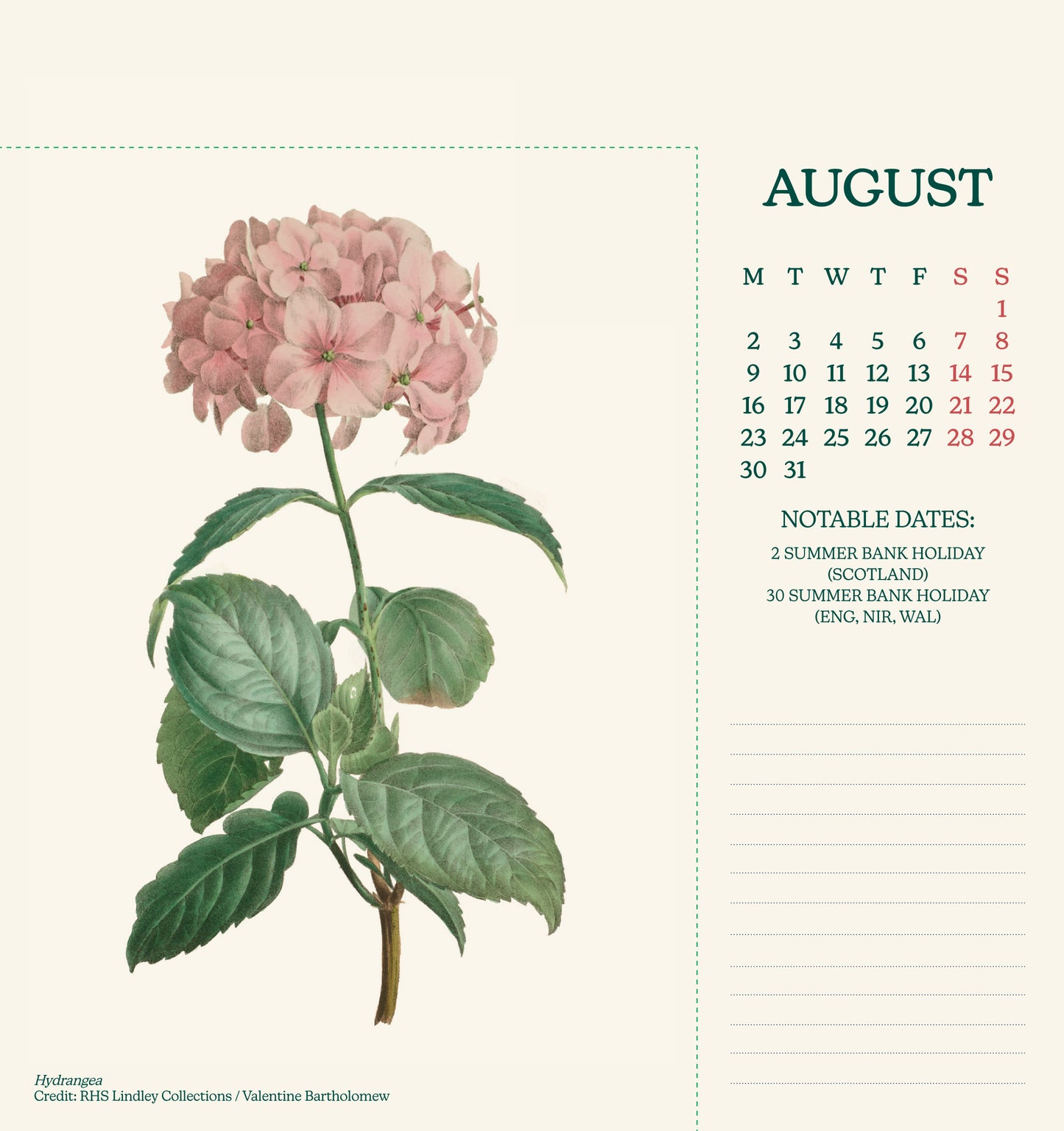 Royal Horticultural Society 2027 Desk Easel Calendar
