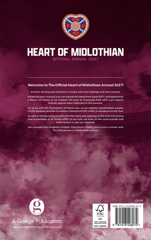 Official Hearts Annual 2027