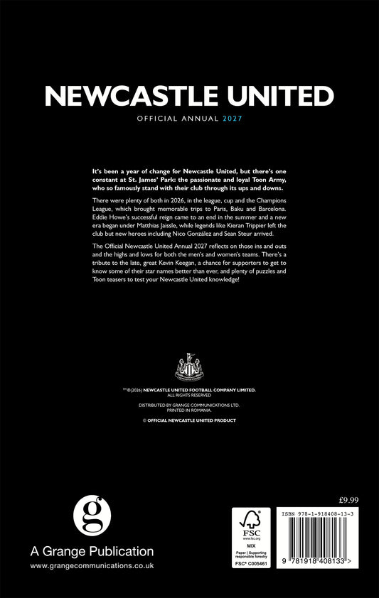 Official Newcastle United Annual 2027
