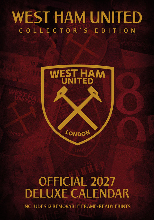 West Ham United FC 2027 A3 Deluxe Calendar