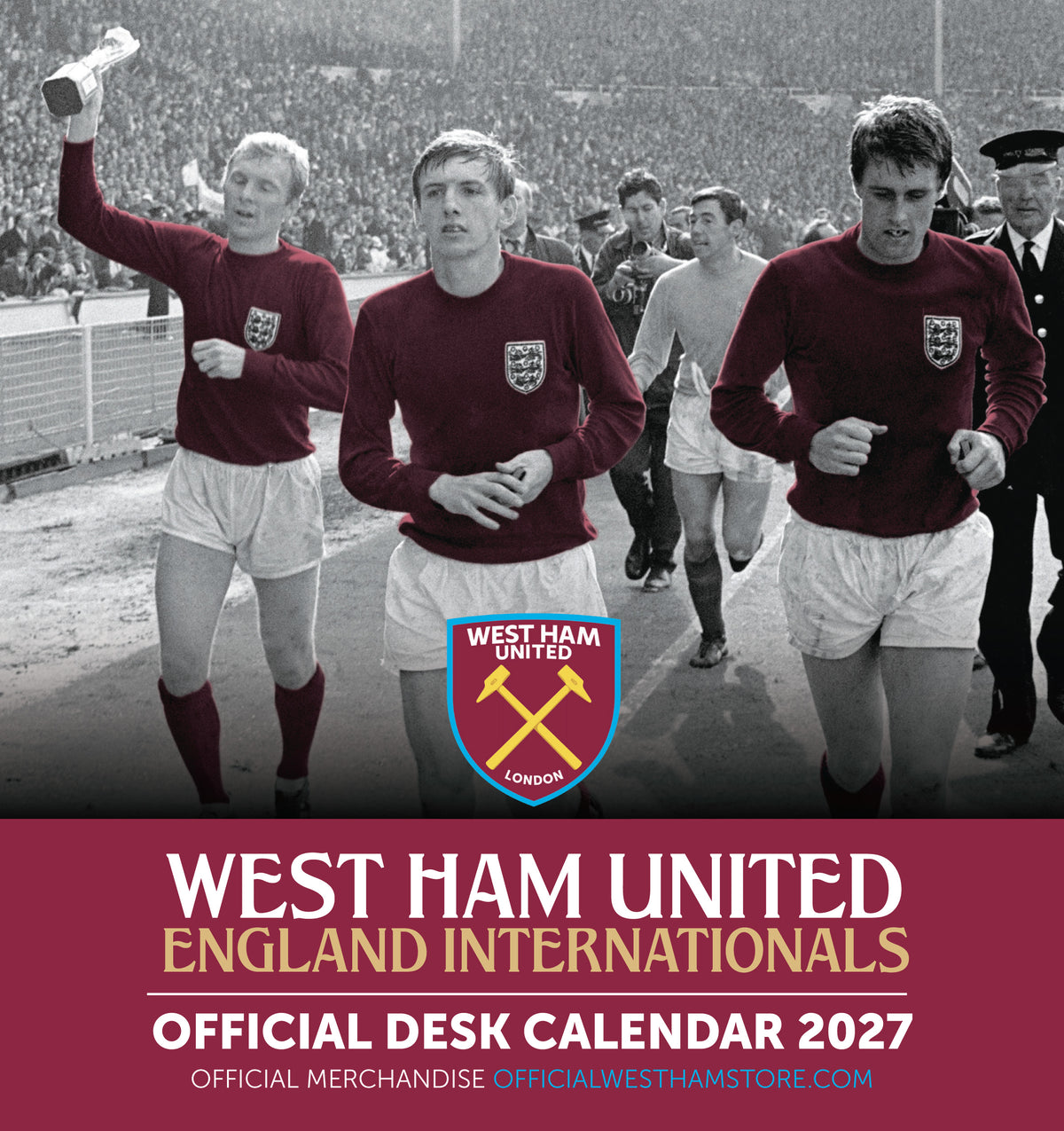 West Ham United FC 2027 Desk Easel Calendar