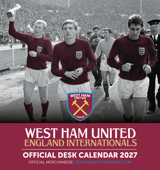 West Ham United FC 2027 Desk Easel Calendar