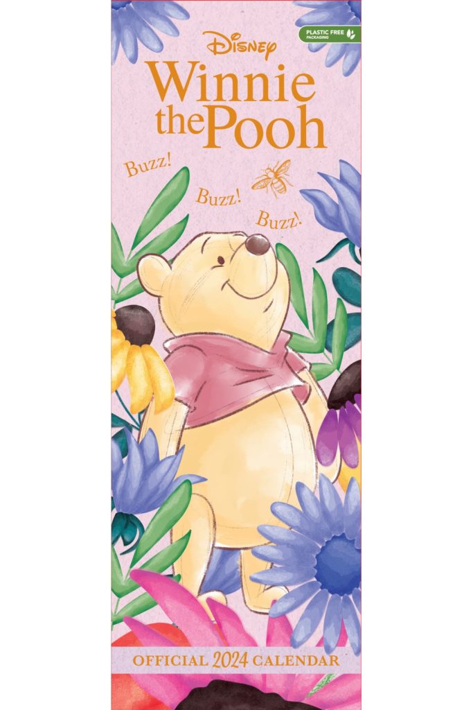 Winnie The Pooh 2024 Slim Wall Calendar Grange Communications