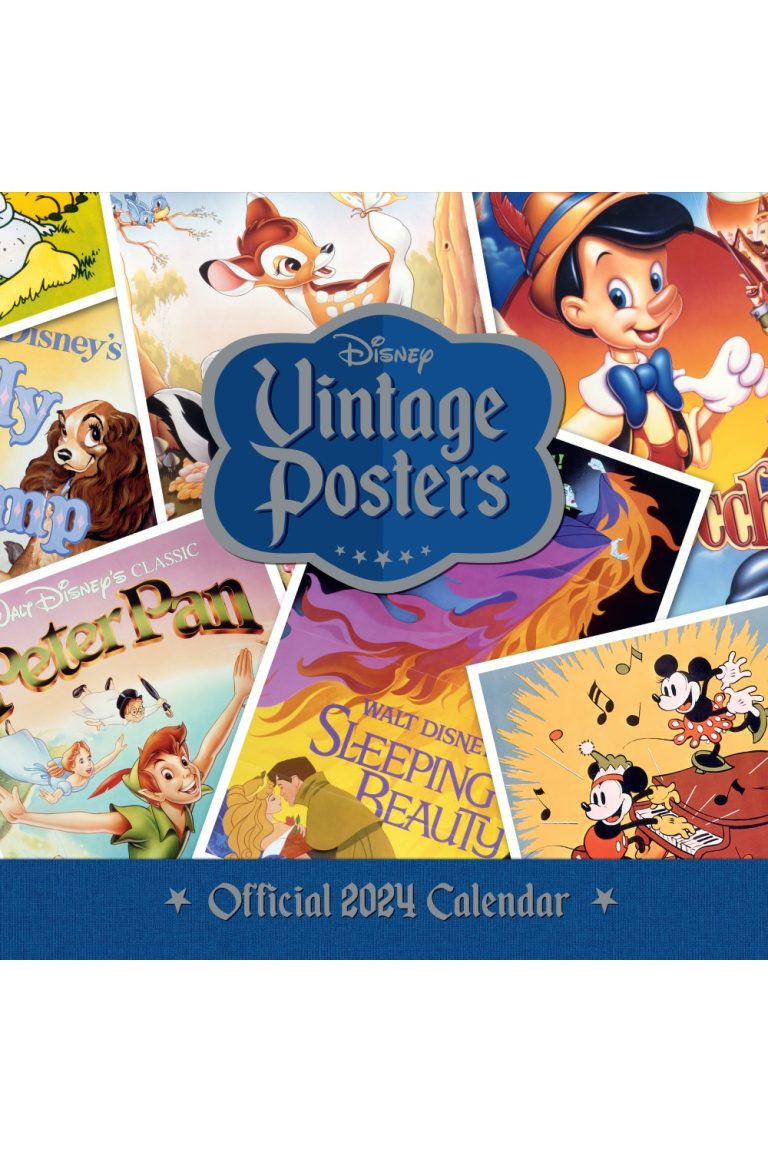 Disney Vintage Posters Square Wall Calendar 2024 Grange Communications