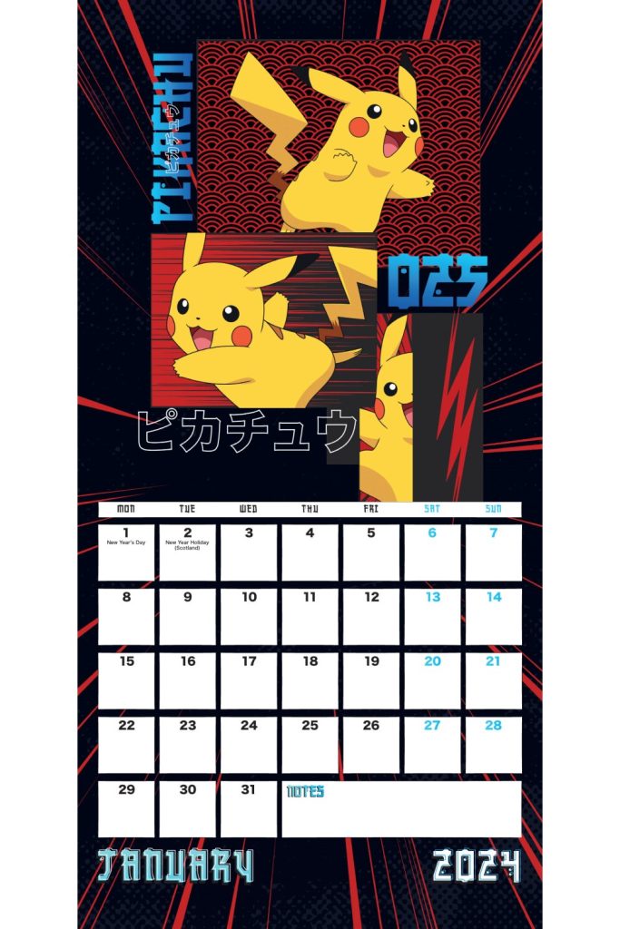 Pokemon Mini Wall Calendar 2024 Grange Communications