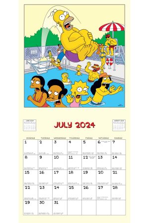The Simpsons 2024 Square Wall Calendar