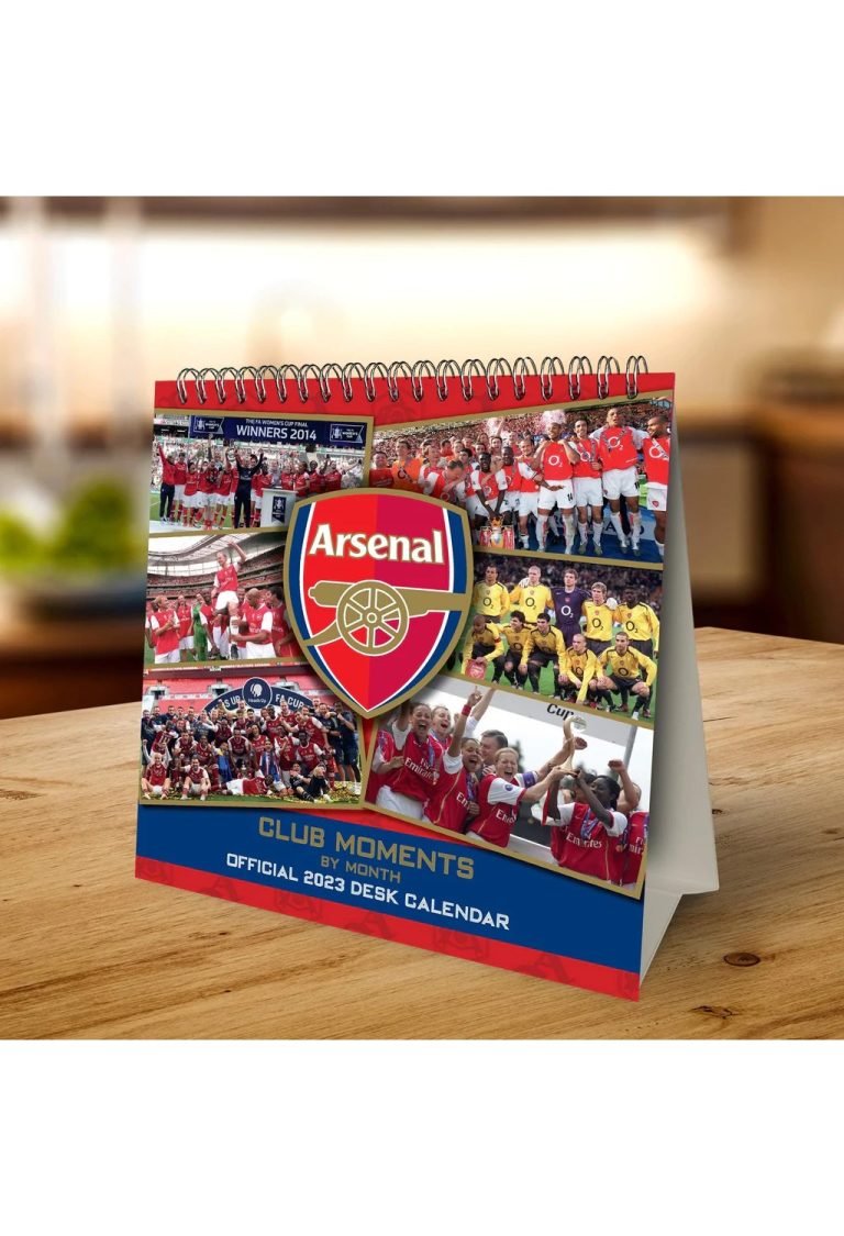 Official Arsenal Desk Easel Calendar 2023 Grange Communications