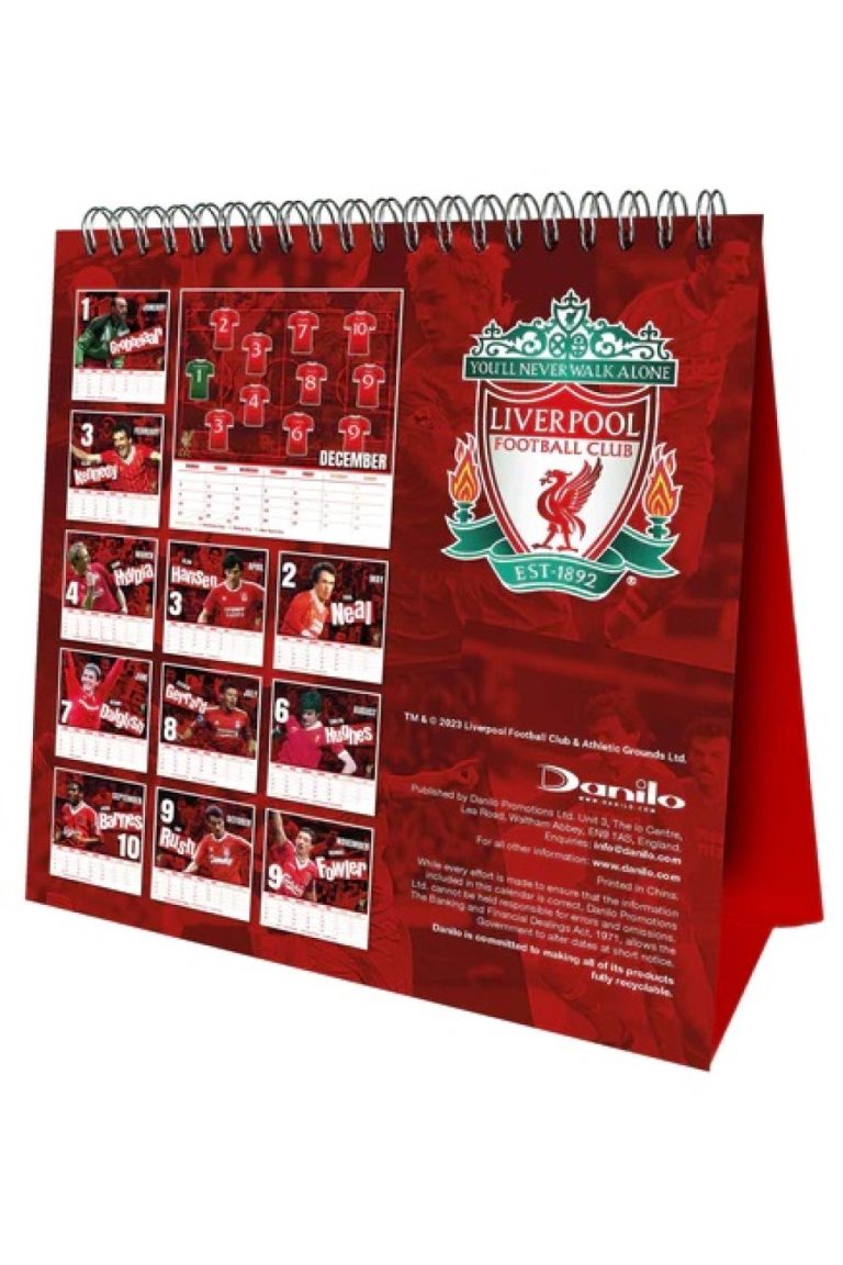 Official Liverpool Desk Easel Calendar 2024 Grange Communications