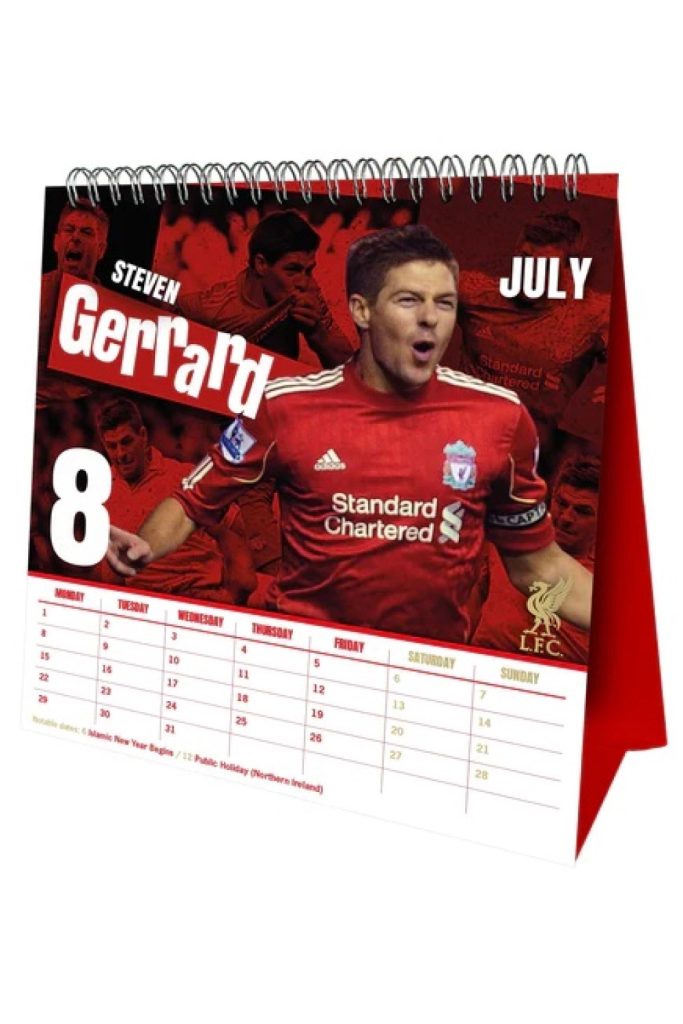 Official Liverpool Desk Easel Calendar 2024 Grange Communications