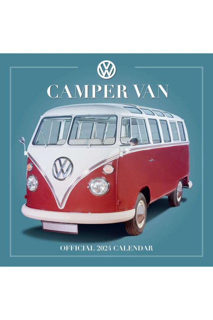 VW Campervan Square Wall Calendar 2024 Grange Communications