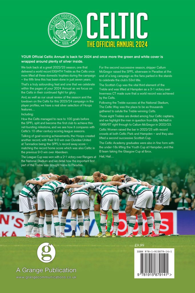 Official Celtic Annual 2024 Grange Communications