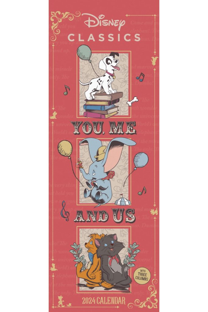 Disney You Me and Us 2024 Slim Wall Calendar Grange Communications