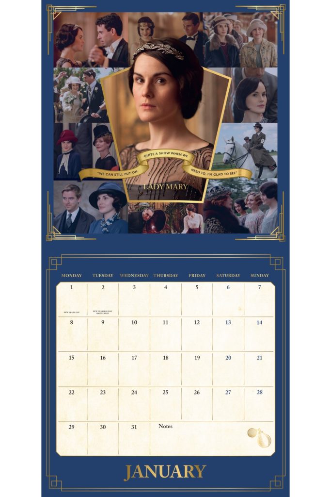 Downton Abbey Page A Day 2025 Calendar