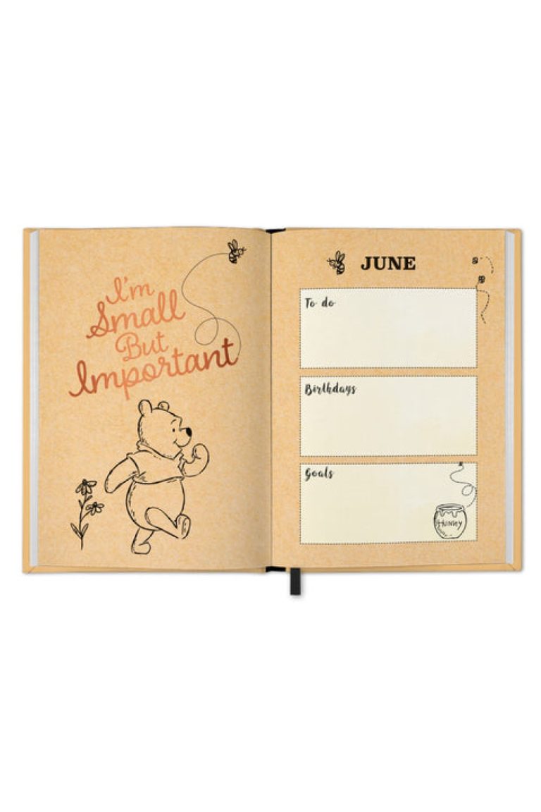 Official Winnie the Pooh Foil A5 Diary 2024 Grange Communications